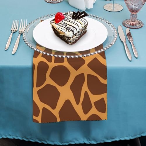 Servilletas de Tela Reutilizables con Estampado de Jirafa miniatura 4