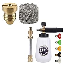 M MINGLE Foam Cannon, Foam Cannon Orifice Nozzle Tips and Foam Maker, Replacement Parts for Sun Joe SPX Series Pressure Washer