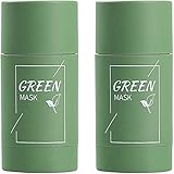 2 Pack Green Tea Mask Clay Stick, Poreless Deep Cleanse Mask for Blackheads, Face Moisturizes, Oil...