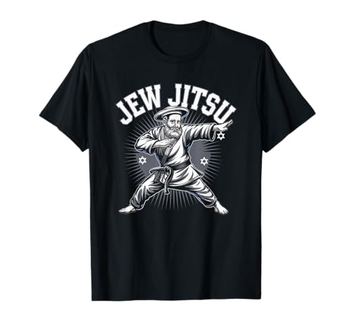 Jew Jitsu Karate Hanukkah Jiu Jitsu Martial Arts Dance T-Shirt