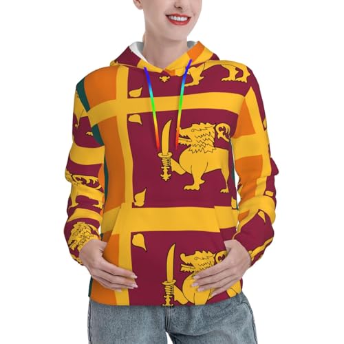 Sweat à capuche Sri Lanka graphique tendance automne femme