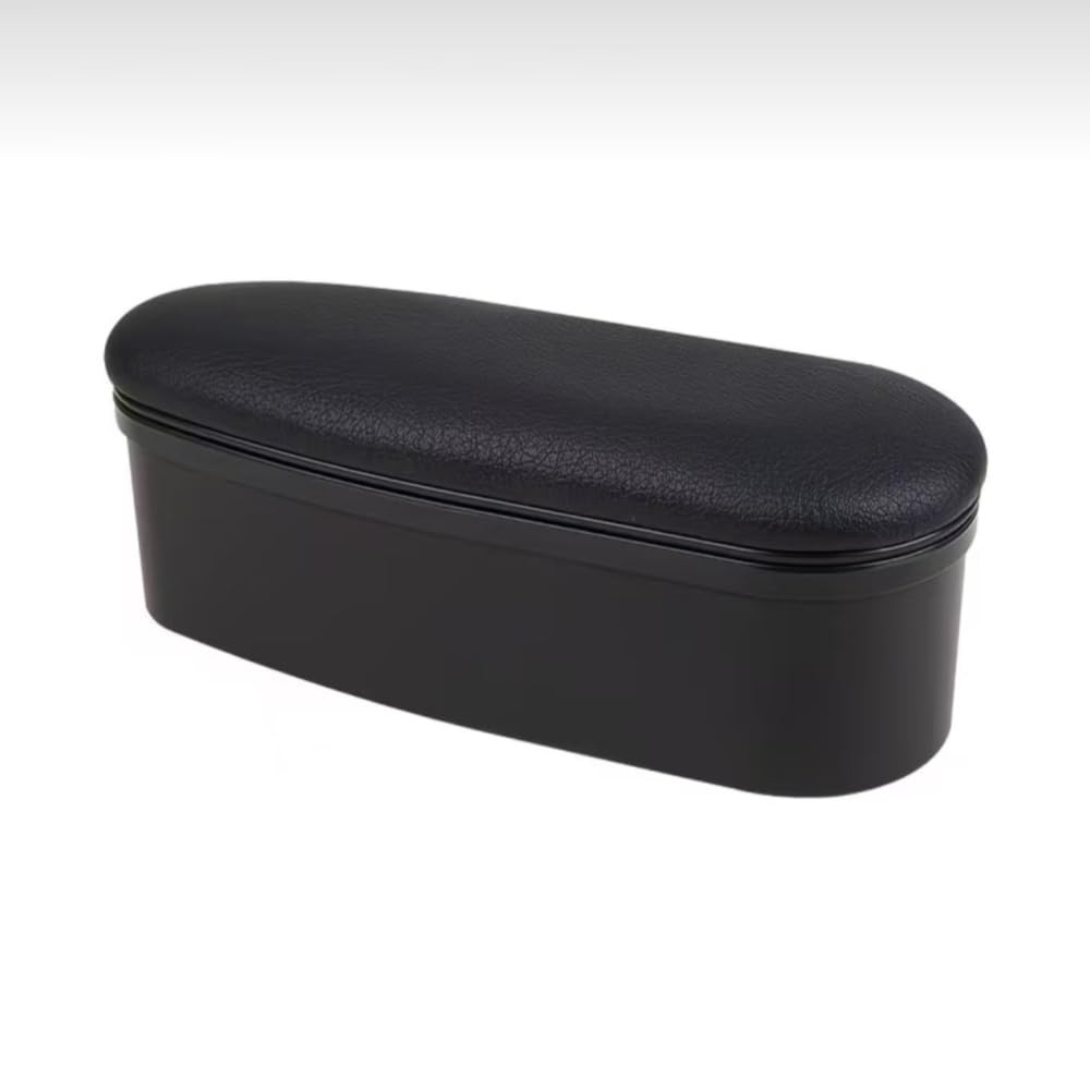 WDJRUIRUI 1 Piece Car Door Armrest for Renault ZOE (Typ Q210 ab Bj.2012), PU Leather Ergonomic Adjustable Height Sliding Storage Box Comfort Cushion Pad suitable