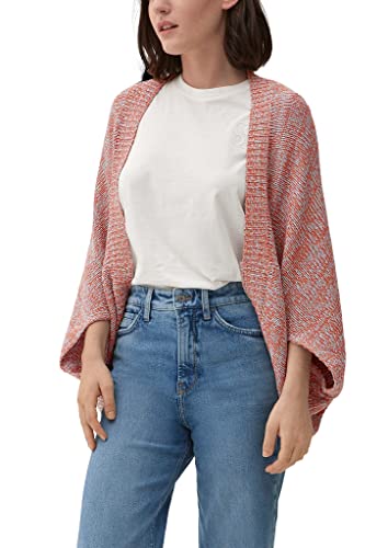 s.Oliver Damen Poncho, Orange, Einheitsgröße EU