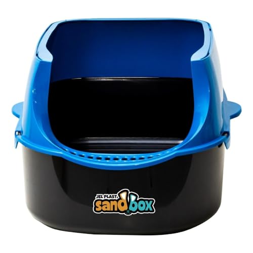 JEL PLAST Caixa De Areia Bandeja Furba Desmontável P/Gatos (Azul)