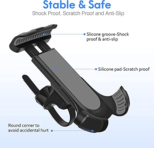 Asunby Bike Phone Mount 360°Rotatable Bike Phone Holder For Handlebars, Motorcycle Phone Mount Compatible With Iphone 14/Galaxy 4.7-6.8'' Phone, Fits Electric/Mountain/Scooter Bikes #TOP6
