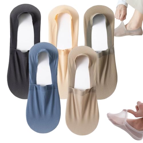 Velthentic Invisible Breathable Anti-Slip Socks, Velthentic Mesh Socks, ZeanaturalsSocks, Hollow AlpacaSocks Women Clear
