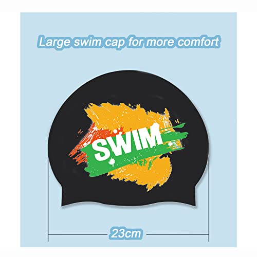 Swimming Cap Kids 6-14 - Swim Cap Kids Swim Hat Kids Swimming Cap Boys Girls, Silicone & Waterproof (White, Purple&Pink) - Image 4