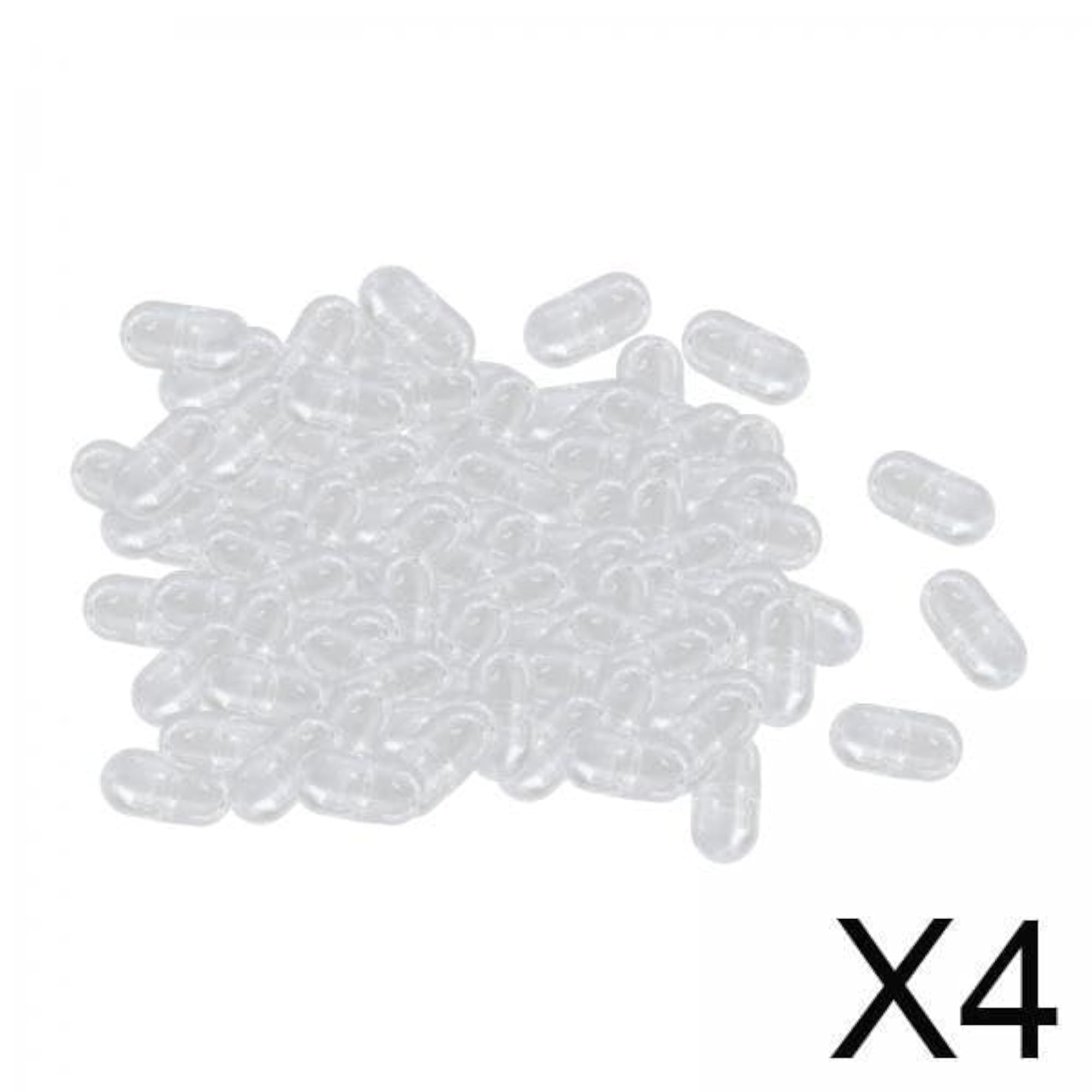 Mini Empty Clear Capsule for Lipstick, 4x100x