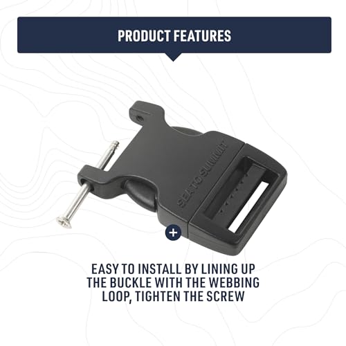 Image of Sea to Summit Field Repair Buckle - Side Release, 1 Pin, 3-pack, 25mm / 1in