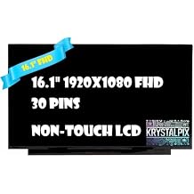 New KrystalPix LCD Display FITS- Replacement Panel for HP Victus 16-D 16-D0013DX 16-d0023dx 4U097UA M54732-001 NV161FHM-N41 LCD Screen Display 16.1" FHD New Non-Touch Panel