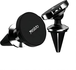 حامل هاتف مغناطيسي للسيارة، حامل قوي لفتحة التهوية، دوران 360°، حجم صغير وأنيق، سهل التركيب، امتصاص مغناطيسي قوي، متوافق مع جميع الهواتف الذكية من في فولت