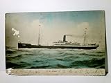 Militaria / Marine. Schiff P. D. Elkab. Alte, wohl sehr seltene Ansichtskarte / Postkarte farbig, gel. 1913. Dampfer auf See. Schiffe, Seefahrt.