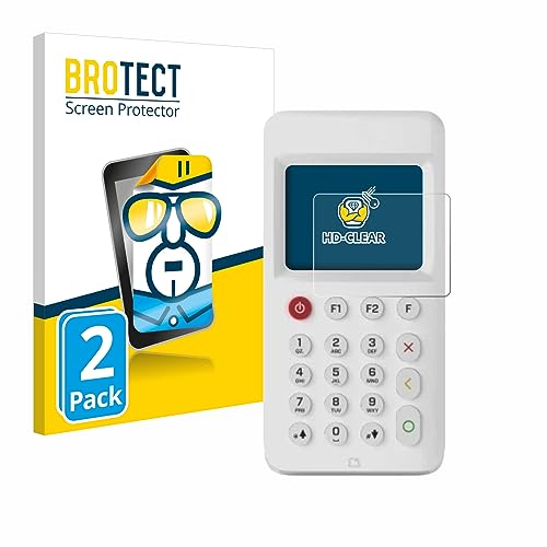 BROTECT Protector Pantalla para myPOS Go 2 Protector Transparente (2 Unidades) Anti-Huellas
