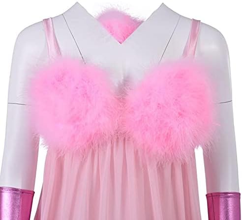 Fembot Costume Dress Outfit Pink Negligees Sexy for Women Adult