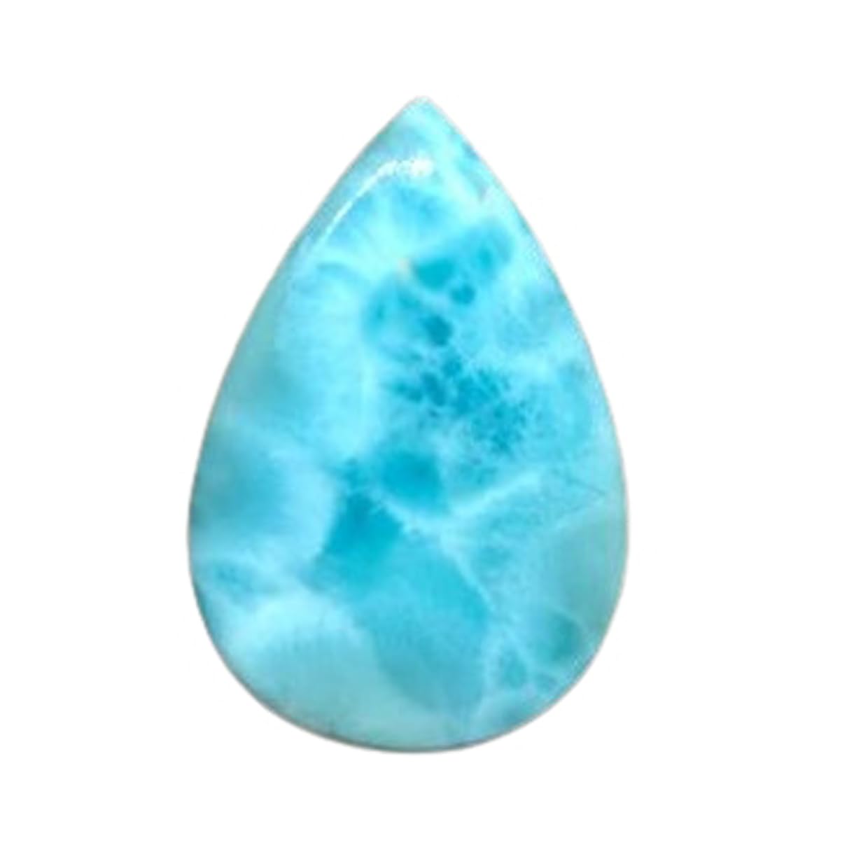 Larimar cabochon poire 42x28mm pour création de bijoux DIY - 6