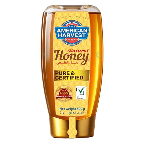 American Harvest Pure & Natural Honey Down Squeeze 500 Gm | Dairy Nut Gluten-Free | Pure & Certified