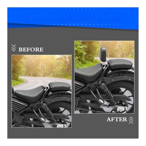 Coussin dossier moto en cuir PU premium confort Rebel 500 CMX300 2017-2022 - 3