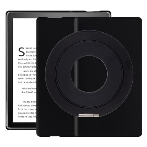 Housse Kindle Oasis 3 2019 noire antichoc avec béquille rétractable et sangle de maintien main