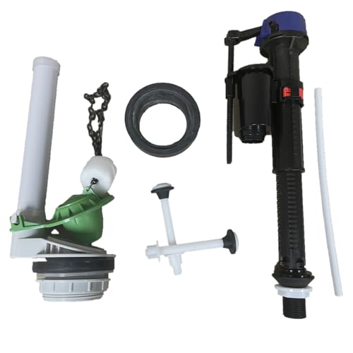 Kit de válvulas para inodoro Crane Galaxy / Cranada, incluye válvula de descarga de 2 pulgadas y válvula de llenado con conexión inferior de 7/8 pulgadas, fabricado en ABS miniatura 4