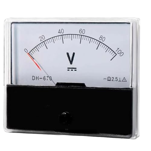 Voltmètre analogique DH-670 CC 5V évite les pannes par contrôle de tension