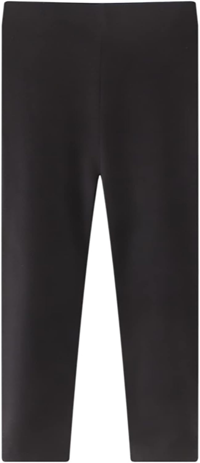 Miniatura 4 de KISSOURBABY Leggings para niñas y niños pequeños, pantalones elásticos de moda, pantalones cómodos, paquete de 3