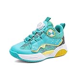 【Zapatos para niños】Zapatos de baloncesto para niños hechos de material superior de PU con buena transpirabilidad, que puede mantener los pies secos y cómodos. Nuestras zapatillas de baloncesto están diseñadas para ofrecer un soporte mejor estructurado y bloquear el pie en el lugar correcto para reducir el riesgo de lesiones cuando juegas.
