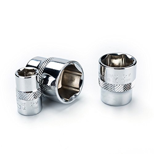 Maxpower 11-Piece 3/8" Ratcheting Socket Wrench Set Quick Release Reversible Ratchet Handle And Swappable Spanners Sockets With Hanging Rack #TOP4