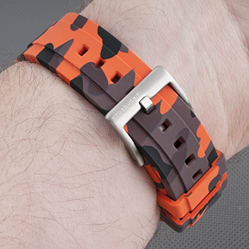 Image of StrapHabit Quick Release Rubber Watch Strap Band FKM 20mm 22mm 24mm