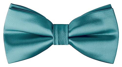 BomGuard Herren Fliege leichtgestreift,petrol