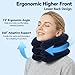 FURYSTO Neck Stretcher,Cervical Traction Device for Neck Pain Relief,Neck Traction Device,Adjustable Inflatable Neck Brace and Neck Stretcher Cervical Traction,Neck Decompression Home Use (Blue)