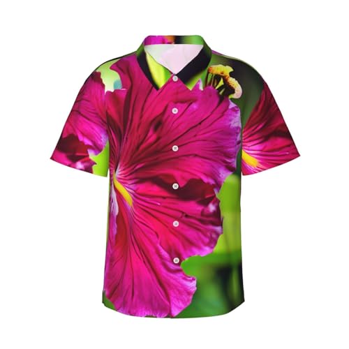 Chemise hawaïenne imprimé hibiscus et short assorti EdWal pour homme