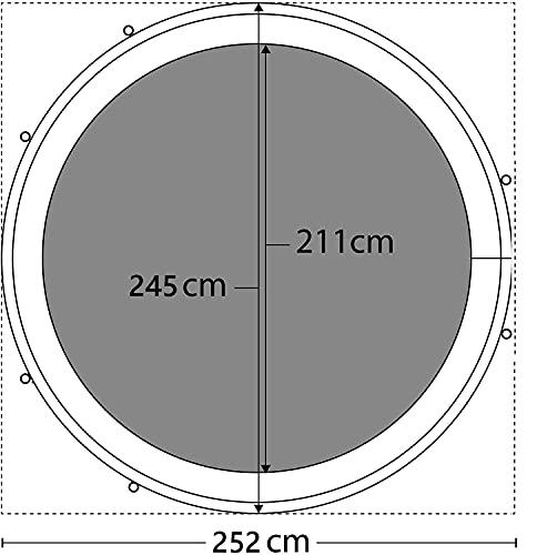 Gojump Trampoline avec filet de sécurité et échelle - Tapis de saut idéal pour activité sportive, à l'extérieur ou en jardin – Image 8