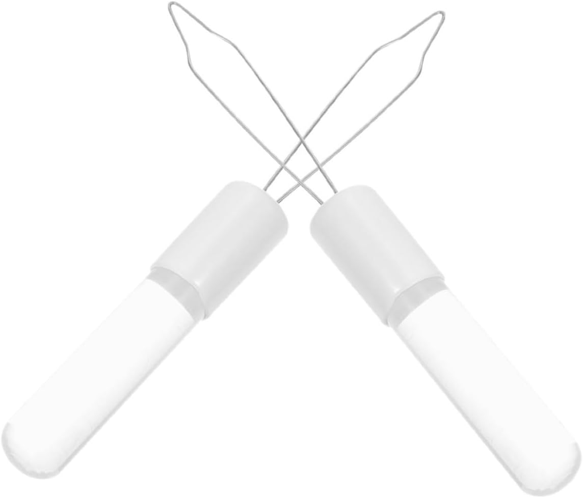 Ipetboom 2pcs Shirt Button Assistance Tool Acrylic Assist Device with Grip Handle Zipper Puller Helper Dressing Aid for Pants Clothes Coats Elderly Seniors Men Women