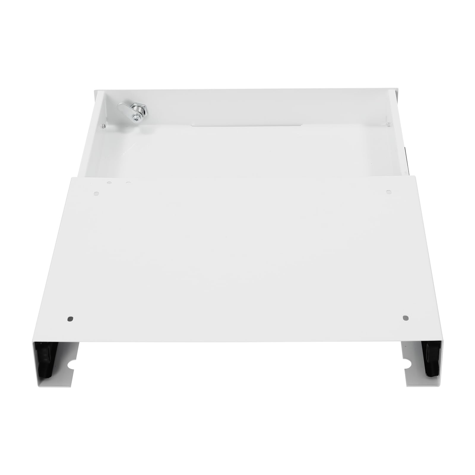 Organizador de Literatura con cajón bajo el Escritorio y Cerradura, 36,8 x 27,6 x 5 cm. Cajones extraíbles para Debajo del Escritorio. Organizador de Almacenamiento Deslizante con