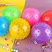 LOVEINUSA 8PCS Bounce Balls, Knobby Balls with Pump 7inch Sensory Balls Spiky Massage Balls for Kids Party Favors