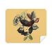 Water Color Flower Leaves Rose Cleaning Cloth Screen Cleaner 2pcs Suede Fabric