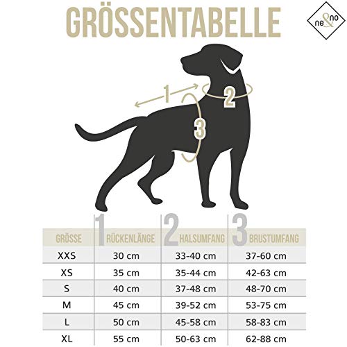 Regenmantel mit Geschirr für Hudne (L, grün) I Hundemantel wasserdicht und reflektierend I Hunde Regenjacke I Hunderegenmantel für kleine, mittelgroße und große Hunde wasserabweisend
