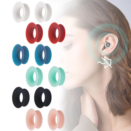 Earplugs Accessories for Loop - 12pcs Mute Style Pack for Extra 5 dB Noise Reduction Compatible with Loop Engage Loop Experience Earplugs Quiet - Perfect for Journey, Home, Office, Library