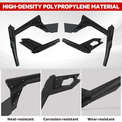 Image of Fender Flares for Polaris RZR PRO XP PRO R, Front & Rear Extended Full Coverage Mud Flaps Mud Guards for 2020-2024 Polaris RZR PRO XP XP4 /RZR PRO R Turbo R Accessories, Replace #2884685
