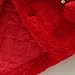 Covvoliy Toddler Baby Girl Winter Fur Coat Jacket Warm Cardigan Cloak Snowsuit Outerwear Clothes (Red, 6-12 Months)