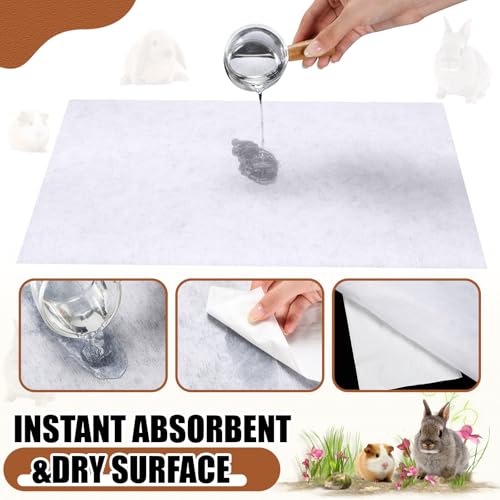 Arrowbash Forro descartável para gaiola de porquinho-da-índia de 40 cm x 2,98 m para controle de odo