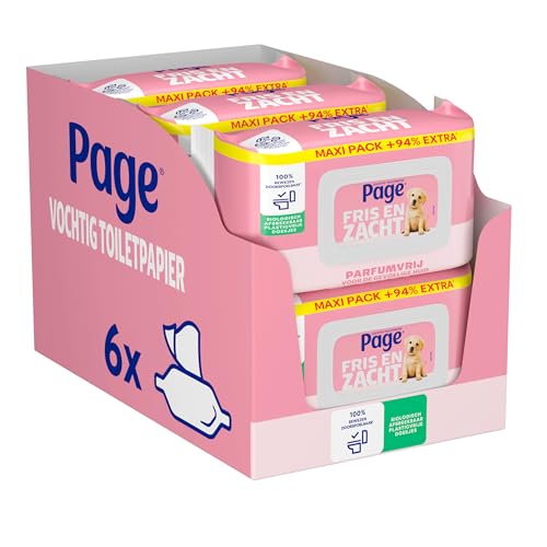 Page Pagina Carta igienica umida - Maxipack sensibile - 444 pezzi (6 x 74 pezzi) - Confezione vantaggiosa, 4585354