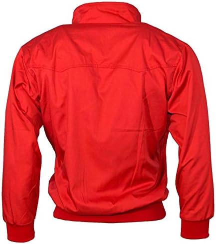 Elum Man Harrington Classic Vintage Retro Bomber Collared Coat Jacket