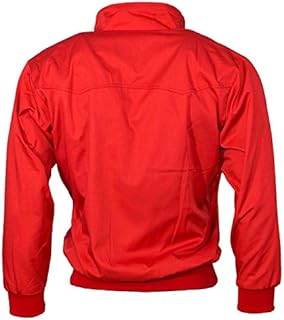 Elum Man Harrington Classic Vintage Retro Bomber Collared Coat Jacket
