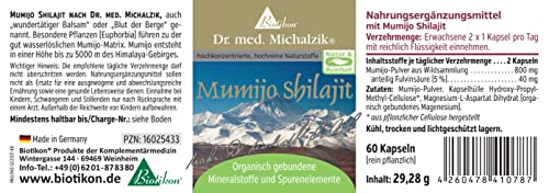 Mumijo Biotikon Shilajit mit Huminsäure und Fulvinsäure