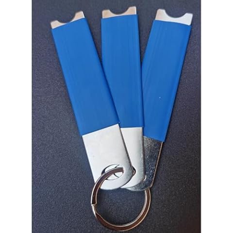 3 Pack Pry Door Hand Tool Emergency Key Spring Steel Prying Tool Protective Sleeve Cover