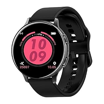 Systene C10 Round Smart Watch HD Touch Screen Bluetooth Call Wristband  Blood Pressure Oxygen Monitor Music Control Fitness Tracker Watches (Black)  : Amazon.in: Electronics