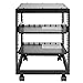 VEVOR 12U Open Frame Server Rack, 23-40 in Adjustable Depth, Free Standing or Wall Mount Network Server Rack, 4 Post AV Rack with Casters, Holds All Your Networking IT Equipment AV Gear Router Modem
