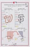 Washington Nationals Game-Used Lineup Card vs. San Francisco Giants on April 8, 2024 - MLB Game Used Lineup Cards