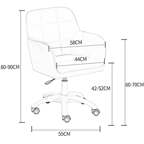 Chaise de bureau pivotante réglable en hauteur siège ordinateur ergonomique
